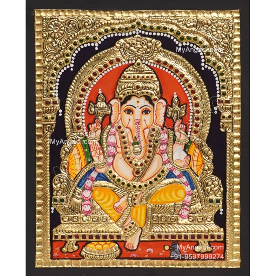 Ganesha Tanjore Painting