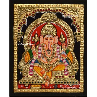5 Set Ganesha Murugan Balaji Lakshmi Saraswathi Tanjore painting