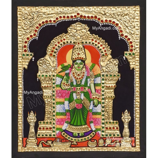 Meenakshi Amman Tanjore Painting Meenakshi Amman Tanjore Painting