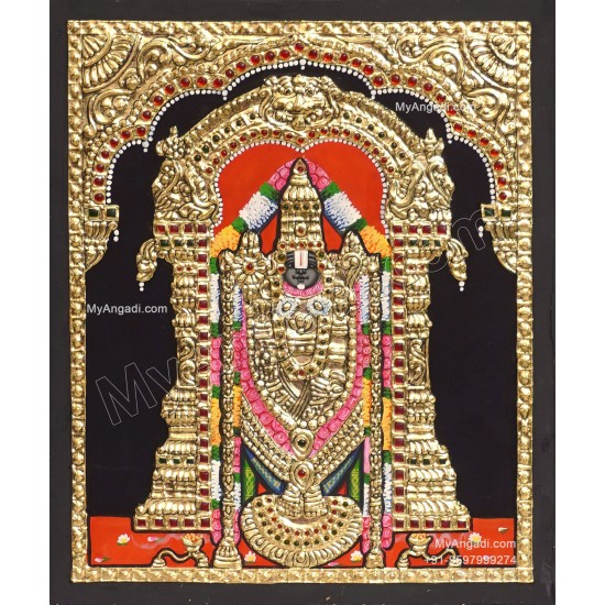 Thirupathi Venkatachalapathi Tanjore Painting Thirupathi Venkatachalapathi Tanjore Painting