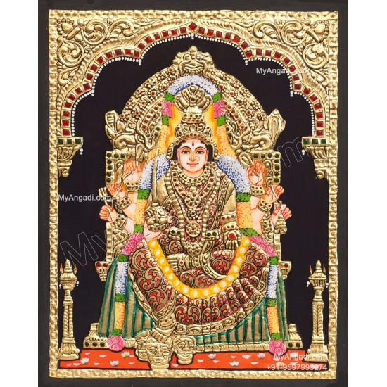 Samayapura Mariamman Tanjore Painting Samayapura Mariamman Tanjore Painting