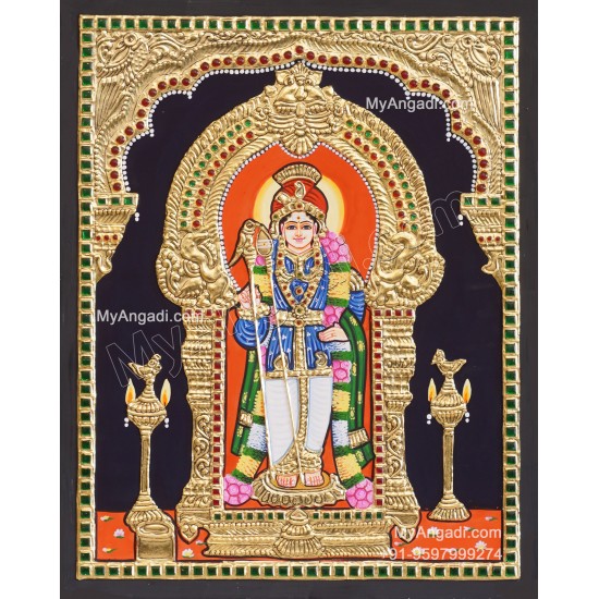 Raja Alangara Murugar Tanjore Painting Raja Alangara Murugar Tanjore Painting