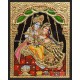 Radha Krishna on Swing Tanjore Painting Radha Krishna on Swing Tanjore Painting