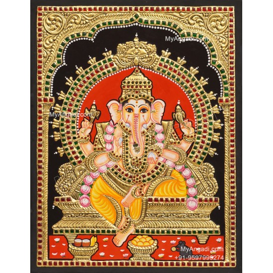 Ganesha Tanjore Painting