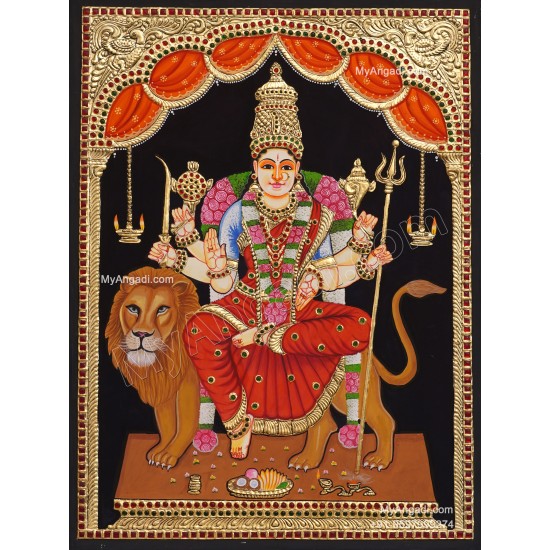 Durga Devi Tanjore Painting Durga Devi Tanjore Painting