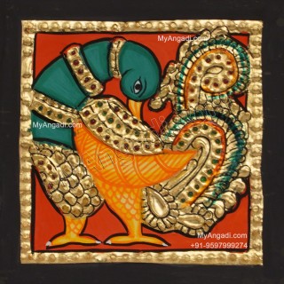 Peacock Tanjore Painting