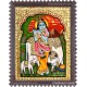 Krishna With Cow Calf Tanjore Paintings