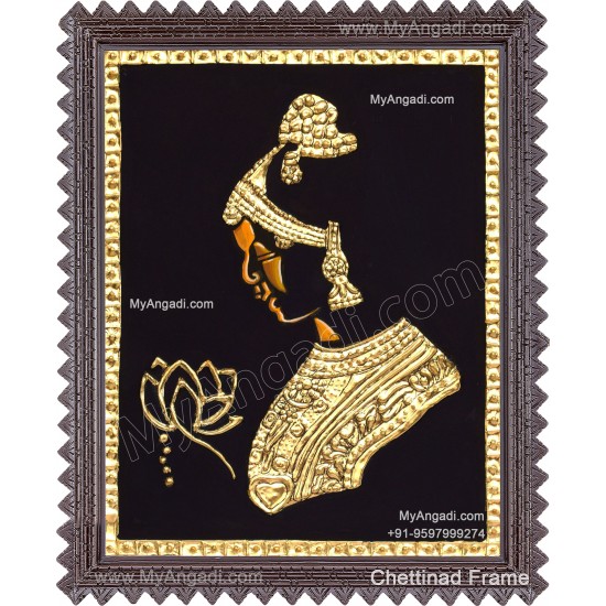 Contemporary Lady Tanjore Painting