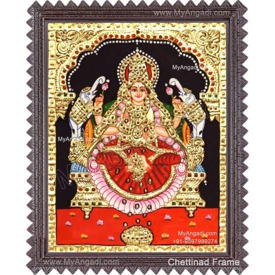Gajalakshmi Tanjore Painting