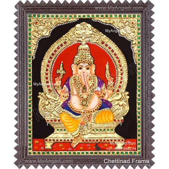 Ganapathi Tanjore Painting 