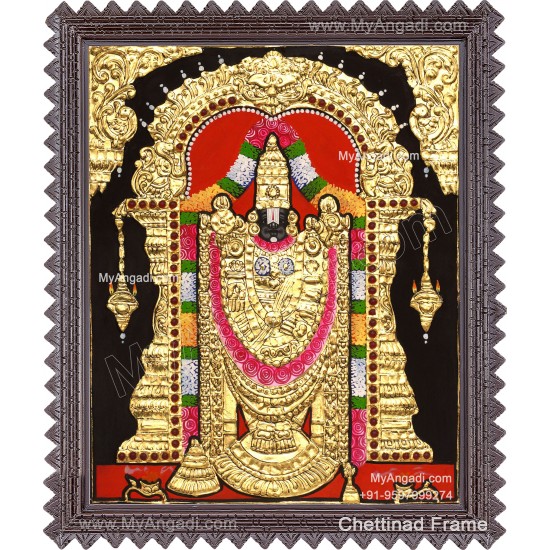 Venkateshwara  Swamy Tanjore Painting
