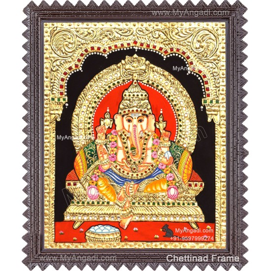 Ganesha Tanjore Painting