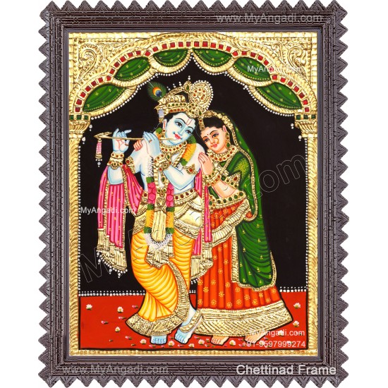 Radha Krishna Tanjore Painting