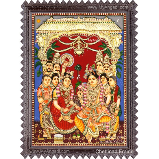 Srinivasa Kalyanam Tanjore Painting