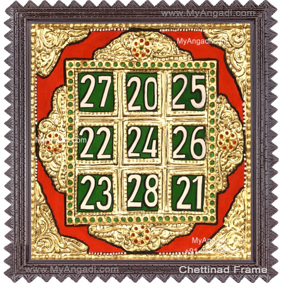 Kubera Yantra Tanjore Painting