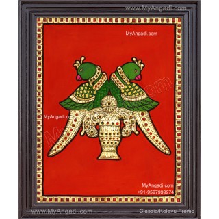 Parrot Tanjore Painting