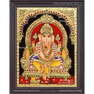 Ganapathi Tanjore Painting 