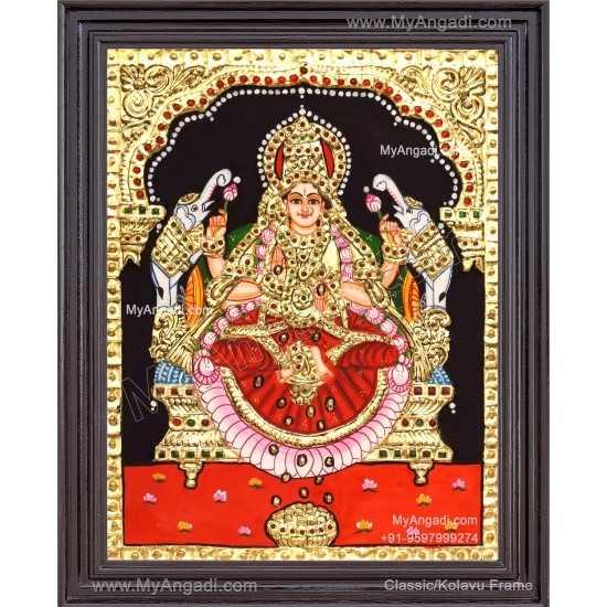 Gajalakshmi Tanjore Painting