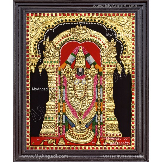 Venkateshwara  Swamy Tanjore Painting