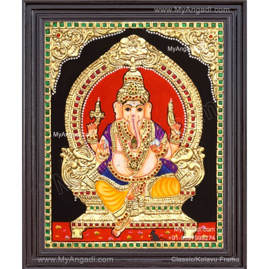 Ganapathi Tanjore Painting 