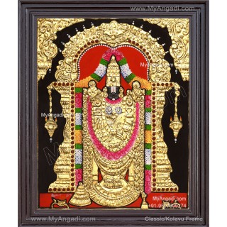 Venkateshwara  Swamy Tanjore Painting