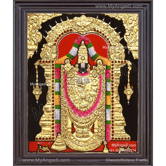 Venkateshwara  Swamy Tanjore Painting