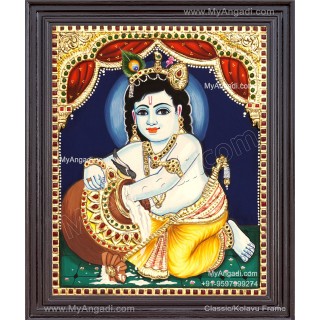 Butter Krishna Tanjore Painting