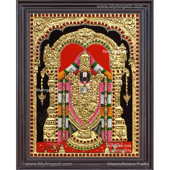 Venkateshwara  Swamy Tanjore Painting
