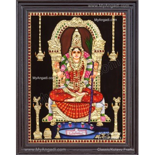 Kamatchi Amman Tanjore Painting