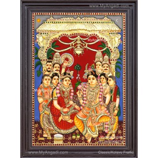 Srinivasa Kalyanam Tanjore Painting