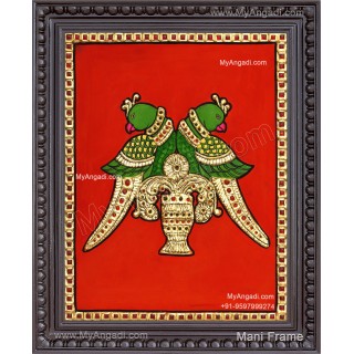 Parrot Tanjore Painting