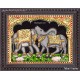 Bull  Elephant Tanjore Painting