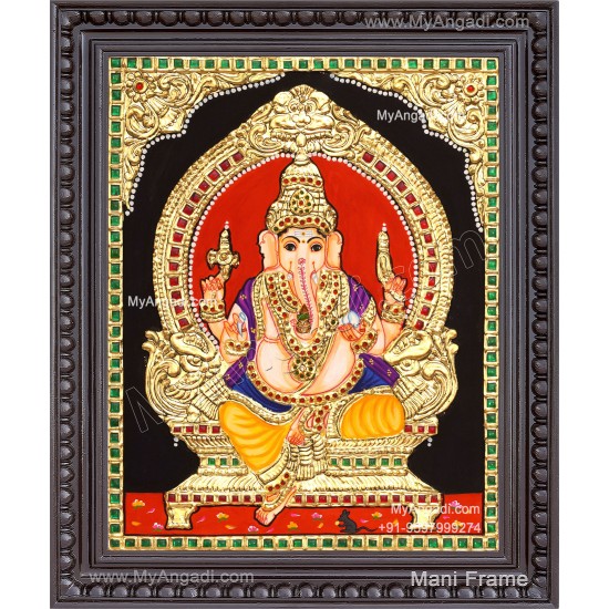 Ganapathi Tanjore Painting 
