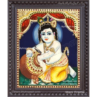 Butter Krishna Tanjore Painting