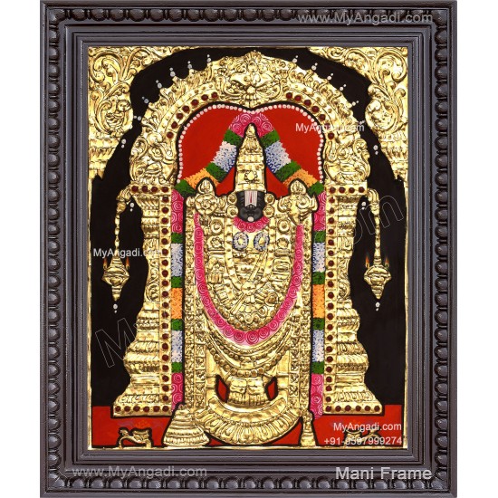 Venkateshwara  Swamy Tanjore Painting