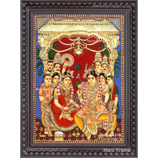 Srinivasa Kalyanam Tanjore Painting