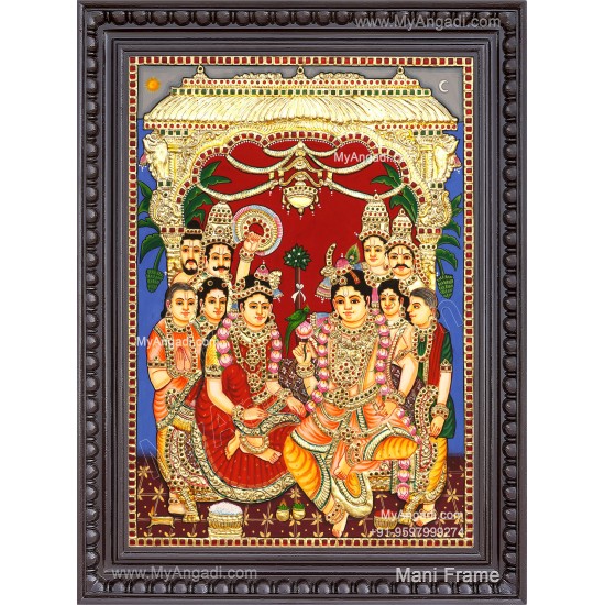 Srinivasa Kalyanam Tanjore Painting