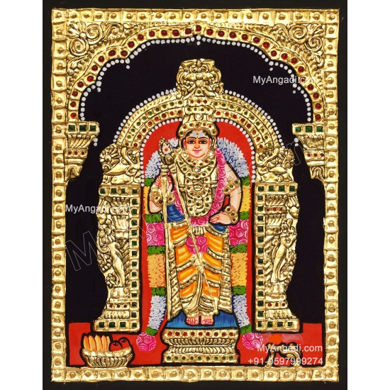 Subramaniya Swamy Tanjore Painting