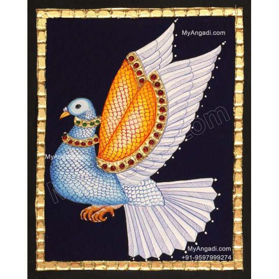Pigeon Tanjore Paintings