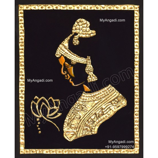 Contemporary Lady Tanjore Painting