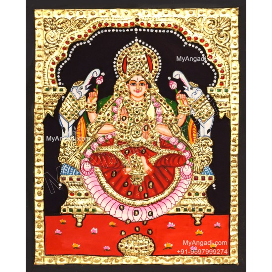 Gajalakshmi Tanjore Painting