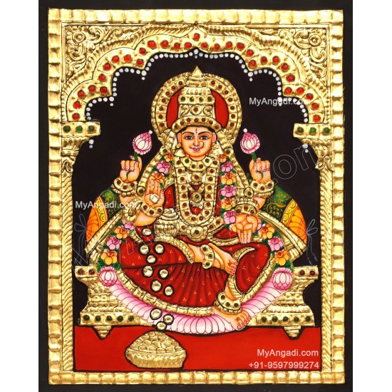 Goddess Lakshmi Tanjore Painting