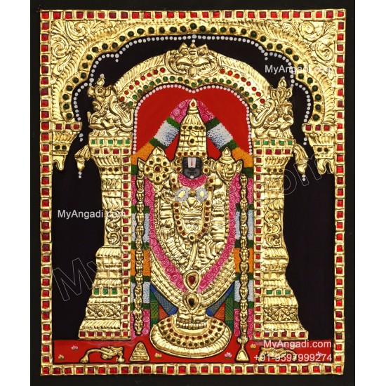 Venkateshwara  Swamy Tanjore Painting