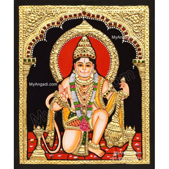 Hanuman Tanjore Painting