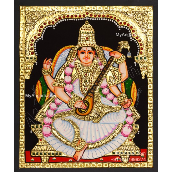 5 Set Ganesha Murugan Balaji Lakshmi Saraswathi Tanjore painting