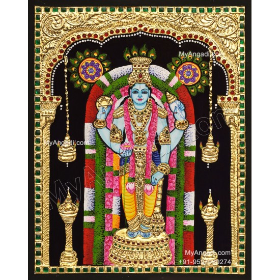 Guruvayurappar Tanjore Painting