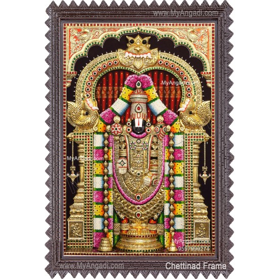 3d Balaji Lakshmi Tanjore Painting