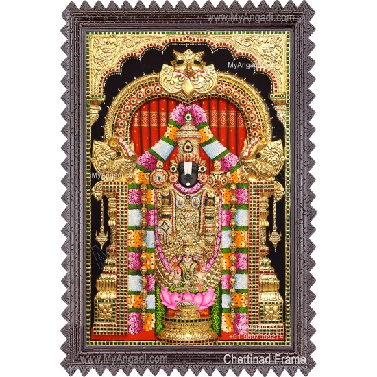 3d Balaji Lakshmi Tanjore Painting