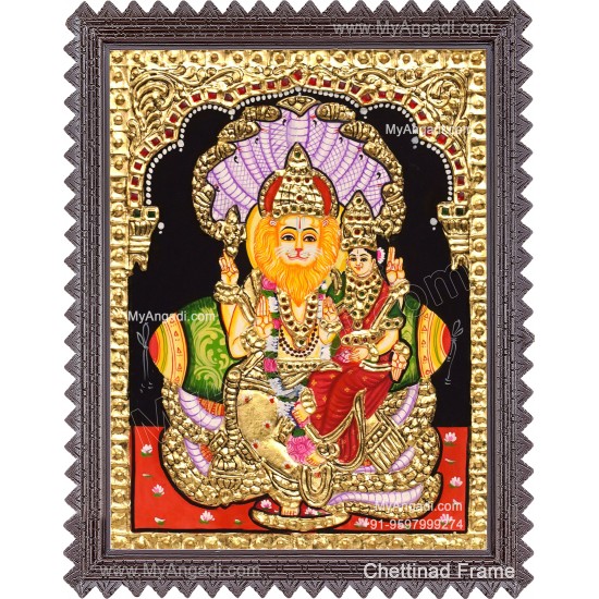Lakshmi Narasimhar Tanjore Painting