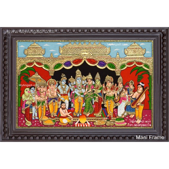 Srinivasa Kalyanam Tanjore Painting